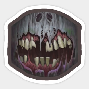 Zombie Smile Mask & Sticker